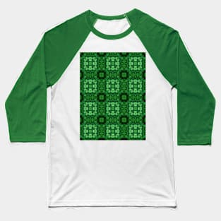 Clover Kaleidoscope pattern 2 Baseball T-Shirt